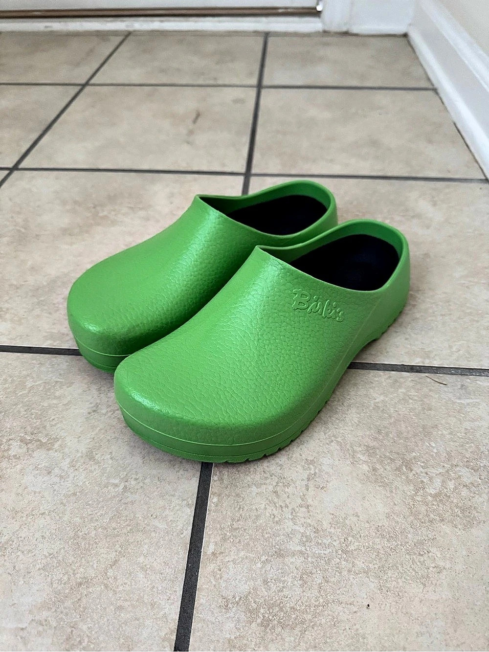 Birkenstock Green Clogs Like New